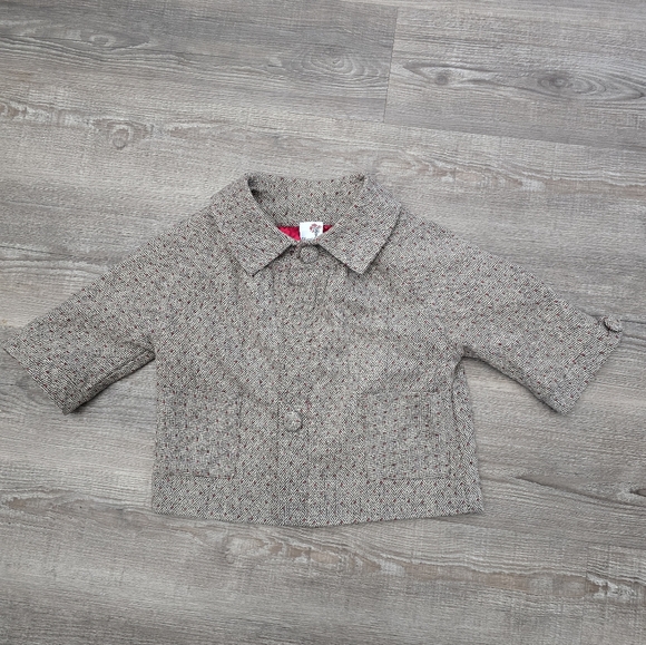 cherish tweed like coat toddler size small - Picture 3 of 6